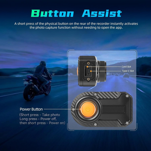 Cámara <span class=keywords><strong>para</strong></span> Motocicleta 1080P WiFi, Mini Grabadora sin <span class=keywords><strong>Pantalla</strong></span>, Cámara Frontal Impermeable IP66, Gran Angular, Grabación en Bucle, Control por Aplicación - Product Image 4