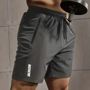 Pantalones cortos informales personalizados para hombre, pantalones cortos para correr de algodón pesado, ropa de calle XS 3XL, pantalones cortos con patrón sólido 2025 - Product Image 1