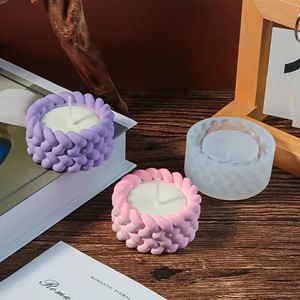 Moule en silicone pour chandelier en forme de corde de chanvre épais 3D pour bricolage en résine époxy pour bougie, moule en silicone pour gypse, décoration de la maison - Product Image 6