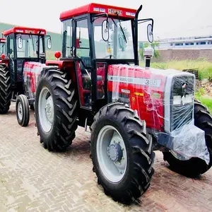 High Standard Massey Ferguson tractor 399 4 with cab MF 4x4 tractors with front loader and backhoe