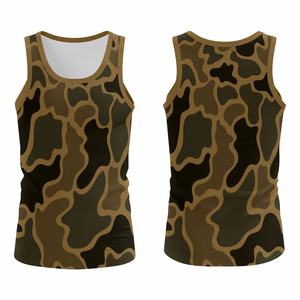 <b>Men</b> Sleeveless Knitted Washed Sports <b>Vest</b> Workout Training <b>Gym</b> Fitness Active Performance Wear 100% Polyester - Product Image 4