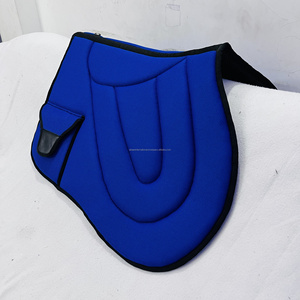 ALMOHADILLA DE SILLÍN DE MALLA DE CABALLO CON DISEÑO DE MARIPOSA CON FORRO ANTIDESLIZANTE DOBLE BOLSILLO DE VELCROW POLYESTER TRIM OEM MODELO DE DISEÑO DE LOGOTIPO PERSONALIZADO - Product Image 2