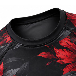 Rashguard de BJJ con diseño único, mezcla de poliéster y spandex, flexible, sublimación personalizada, precio al por mayor. - Product Image 5