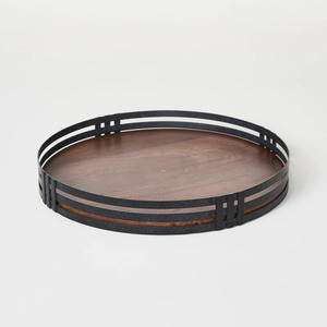 Bandeja para servir con valet de cuero y mármol inscavado moderno, diseño Ins ecológico, platos a precio barato, bandeja para servir platos - Product Image 1