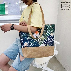 Vente en gros de sacs fourre-tout de plage en jute personnalisables écologiques pour femmes sac en hêtre naturel réutilisable avec poignée sacs fourre-tout de luxe pour femmes - Product Image 2