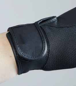 Gants d'équitation professionnels d'hiver en cuir ultra respirant, antidérapants, à doigts complets, avec fermeture à cordon, personnalisables - Product Image 6