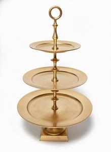 Nuevo Soporte de Exhibición de Cupcakes de 3 Niveles, de Metal Dorado, Elegante y de Lujo, para Decoración de Mesa de Postres en Bodas y Fiestas - Product Image 2