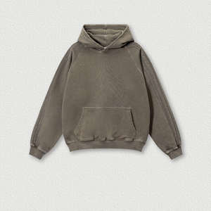 เสื้อฮู้ดผ้าเกล็ดปลาเทอร์รี่ไซส์ใหญ่พิเศษเสื้อผ้าแนวสตรีทซักได้สำหรับ400gsm วินเทจ - Product Image 2