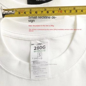 Camiseta Blanca de Alta Calidad, 250g, 100% Algodón, Tejido Transpirable, para Hombre, Talla Grande, Manga Corta, con Impresión Personalizada, Hombros Caídos - Product Image 2