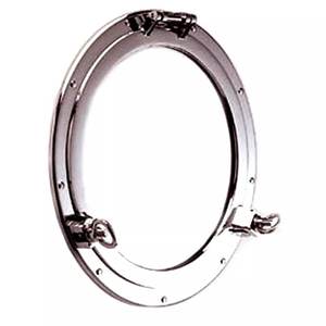Proveedor a granel Ventana de ojo de buey náutico de aluminio de 12 pulgadas Decoración de pared marítima multifuncional Espejo Suministros marinos - Product Image 1