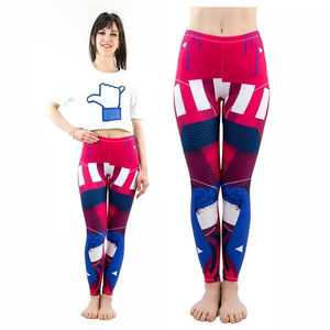 Leggings de Sublimación para Mujer, Diseño Nuevo, Estilo Perfecto, Resistentes al Agua, con el Mejor Precio Bajo, Aspecto Moderno, con Logotipo Personalizado - Product Image 4