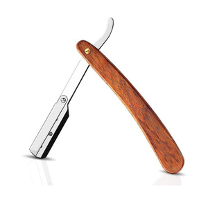 Maquinillas de afeitar rectas, maquinilla de afeitar de peluquero, maquinilla de afeitar de seguridad de salón profesional para un aseo preciso - Product Image 1