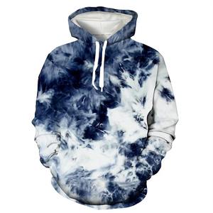 Sudadera con capucha con patrón Tie-Dye de moda para hombres y mujeres Simple otoño manga larga Casual Oversize 3D impreso impermeable ropa deportiva - Product Image 1