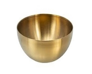 Bol à fruits en métal de forme ronde personnalisé, élégant et unique, fait à la main, bol à fruits en métal indien fait à la main de table en gros - Product Image 6