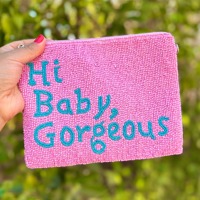 Dompet Koin Berhias Botox, Tas Kosmetik Trendi, Clutch Lucu Buatan Tangan, Hadiah Berkilau untuk Wanita, Penutup Ritsleting, Kapasitas Besar