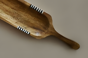 Venta caliente plato de madera tallado a mano en precio al por mayor para restaurante boda Hotel hogar de la India - Product Image 3