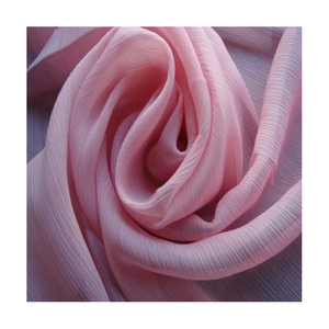 KVR 2024 venta al por mayor 100% poliéster coreano gasa tela suave urdimbre de punto sarga para prendas y vestidos - Product Image 3