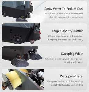 Balayeuse de sol professionnelle multifonctionnelle au meilleur prix pour le nettoyage des bureaux, des hôtels, des usines, électrique à pousser - Product Image 5