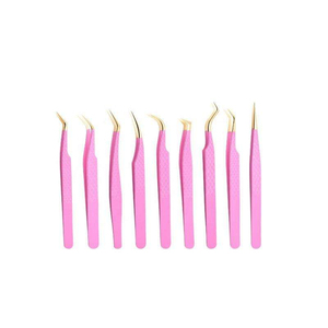 Pince à cils professionnelle en acier inoxydable avec logo personnalisé Instruments d'extension de cils OEM ODM de haute qualité - Product Image 2