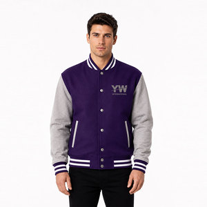Veste Letterman de qualité supérieure, doublure douce, design élégant, veste Letterman tendance, streetwear - Product Image 1