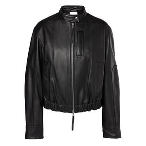 Chaqueta de Cuero Genuino para Mujer de Primera Calidad OEM, Chaqueta Bomber Transpirable, Corta, con Cremallera, Duradera, Acabado Personalizado en Nurak - Product Image 5