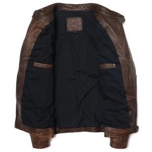 2025New European American Biker Veste en cuir transfrontalière pour hommes Doublure polaire Veste grande taille pour hommes - Product Image 4