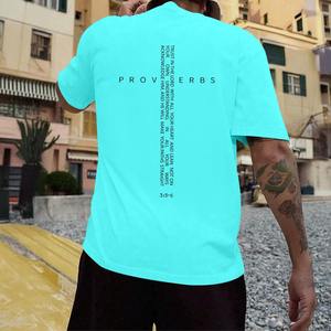 2025 nouveau T-Shirt chrétien personnalisé 100% coton tricoté qualité lourde 220g respirant écologique - Product Image 4