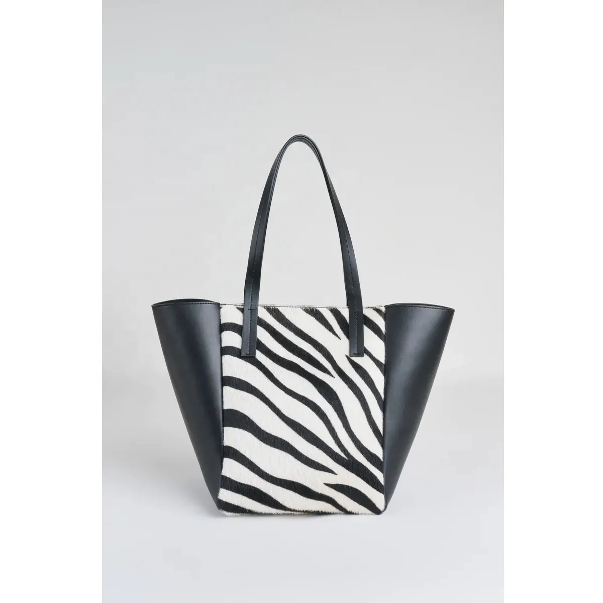 Bolsa e bolsas femininas zebra bezerro logotipo personalizado couro de vaca estampado zebra de qualidade premium