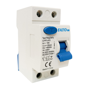 Disjoncteur différentiel FATO 2 pôles 10A 30mA pour usage domestique - Product Image 2