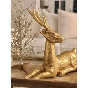 Nuevo aspecto con precio razonable hecho en La India escultura de Reno de latón decoración de invierno fabricación india moderna con la mejor calidad - Product Image 6