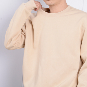 Sweat-shirt à col rond en molleton 420g avec logo personnalisé pour hommes et femmes, haut rembourré polyvalent pour l'automne et l'hiver, teinture unie, techniques - Product Image 4