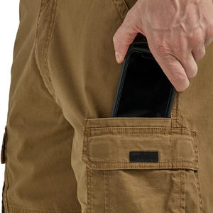 Shorts de sport pour hommes très vendus, 100% coton, taille XS, taille élastique, shorts cargo en tissu ripstop lavé, décorations de logo - Product Image 5