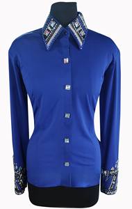 Chemise de spectacle de plaisir western rétro personnalisée chemise de rail de reine de rodéo pour les vêtements d'équitation des femmes - Product Image 2