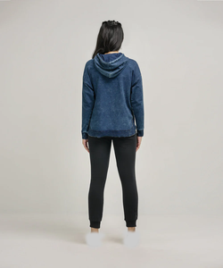 Trendy Loungewear <b>Navy</b> <b>Hoodie</b>: Perfect Blend of Comfort and Streetwear Fashion perfect for Active Lifestyle - Product Image 3