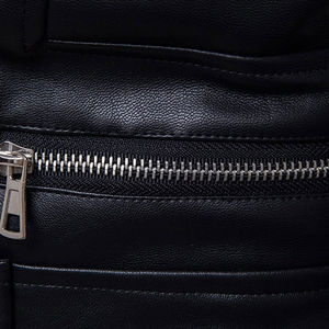 Chaqueta de Cuero para Hombre, Estilo Personalizado con Logotipo, Precio Más Vendido, Temporada de Invierno, Lona Ecológica, Transpirable, para Montar al Aire Libre, Cálida - Product Image 5