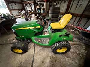 베스트 구매 JohnDeere S120 승마 잔디 깎는 기계 100 시리즈 S120 판매 정원 트랙터 최고 가격에 대 한 가는 - Product Image 4