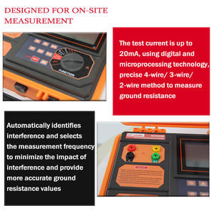 Wrindu, el mejor equipo para resistencia a la tierra y prueba de resistividad del suelo, probador de resistencia a la tierra portátil - Product Image 3