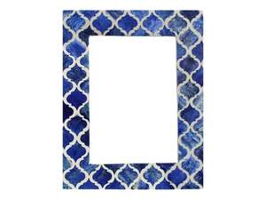 Marco de fotos de madreperla con incrustaciones de resina, Marco encapsulado en hueso, marco de momentos memorables - Product Image 2