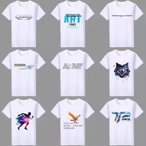 Premium durable hommes t-shirt décontracté haute qualité graphique goutte épaule Polyester coton tissu mélange toutes saisons chemise Premium - Product Image 4