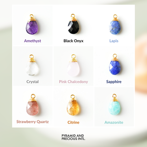 925 argent Sterling facettes fraise Quartz poire Briolette pierres précieuses pendentif bricolage fil enveloppé bijoux fins faisant des breloques en vrac - Product Image 6