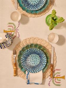 Manteles individuales redondos de mimbre tejidos a mano, productos ecológicos hechos en Vietnam, decoración de mesa, manteles individuales tejidos, venta al por mayor, modernos - Product Image 4