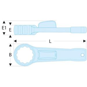 ประแจขันน็อตแบบเมตริก Facom - Product Image 2