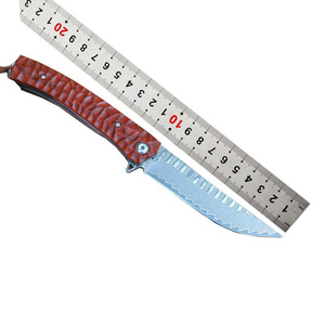 Couteau à lame fixe en acier Damas artisanal avec manche en bois pour un usage quotidien et en cuisine Édition pour collectionneurs - Product Image 6