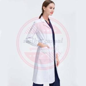 Blouse de laboratoire avec bouton Respirante Antistatique Unisex Uniformes de laboratoire personnalisables Blouse de médecin - Product Image 2