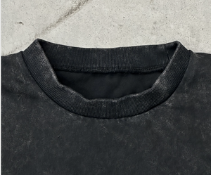 Wholesale Custom 100% Cotton Oversized Men's <b>Short</b> <b>Sleeve</b> T-<b>Shirt</b> Blank Silk Screen Printing Street Style Contrast Trim - Product Image 2