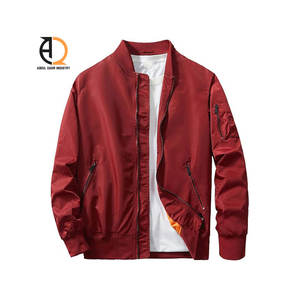 Hommes Biker Bomber Jacket Flight Street Coat Bomber Jacket Embroidery Patch - Product Image 1