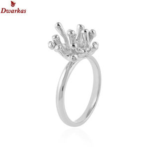 Anillo liso de forma orgánica de Plata de Ley 925 de diseño sólido de alta calidad para existencias a granel precio barato al por mayor - Product Image 2