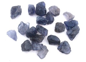 Fantastique qualité 10 pièces ensemble de 16-20 MM cristal brut bleu naturel Iolite énorme taille pierre précieuse de guérison pierres précieuses en vrac - Product Image 3