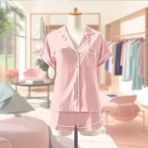 Conjunto de Pijama Corto de Modal para Mujer, Suave, Transpirable y Cómodo - Product Image 2
