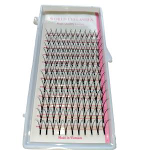 2023 Top Choice High 7D Wispy Mink Spike Lash Fan 12 lignes 0.07mm Volume New Cluster Premade Extensions de cils individuels - Product Image 2